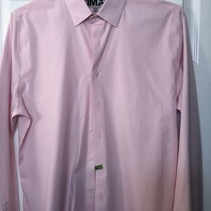 Men pink express fashion dress shirt